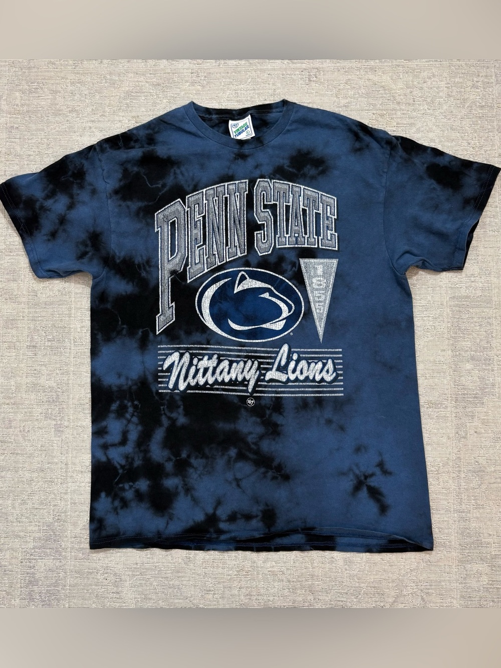 ‘47 Vintage Tubular Adult Large NCAA Penn State Nittany Lions Tie-Dye Shirt L